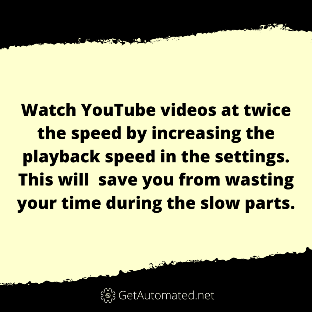 YouTube Playback Speed Life Hack