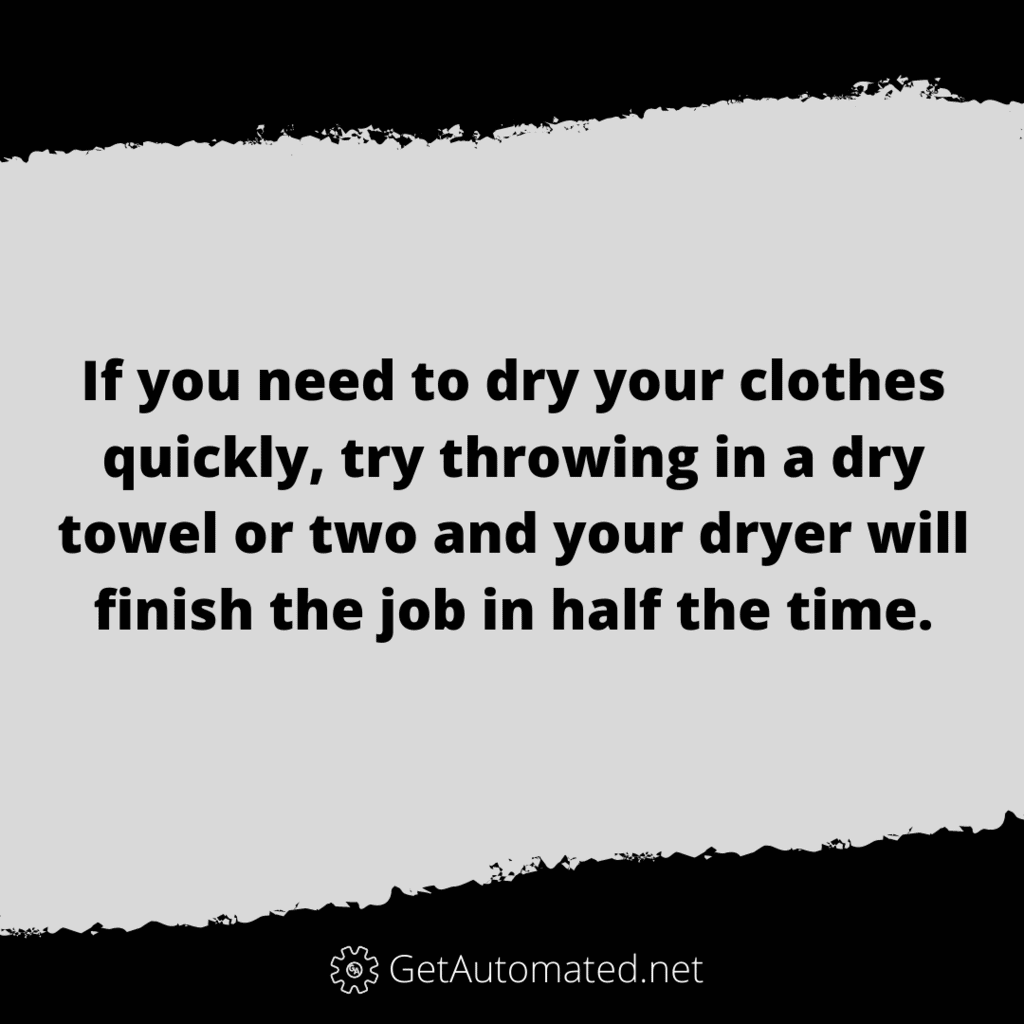 dry clothes faster life hack