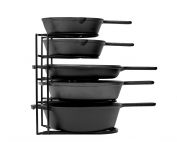 pot and pan organizer for cabinet