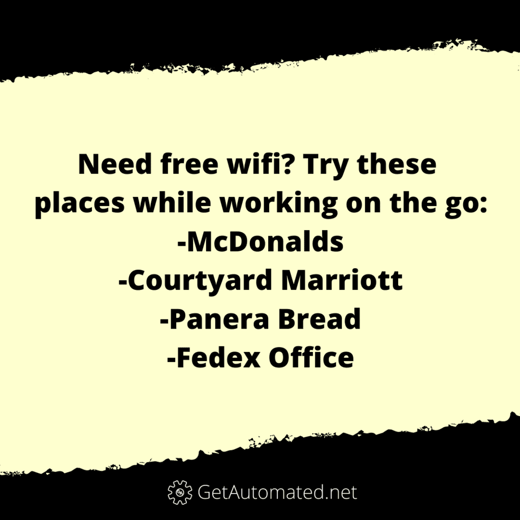 Free Wifi Life Hack Businesses