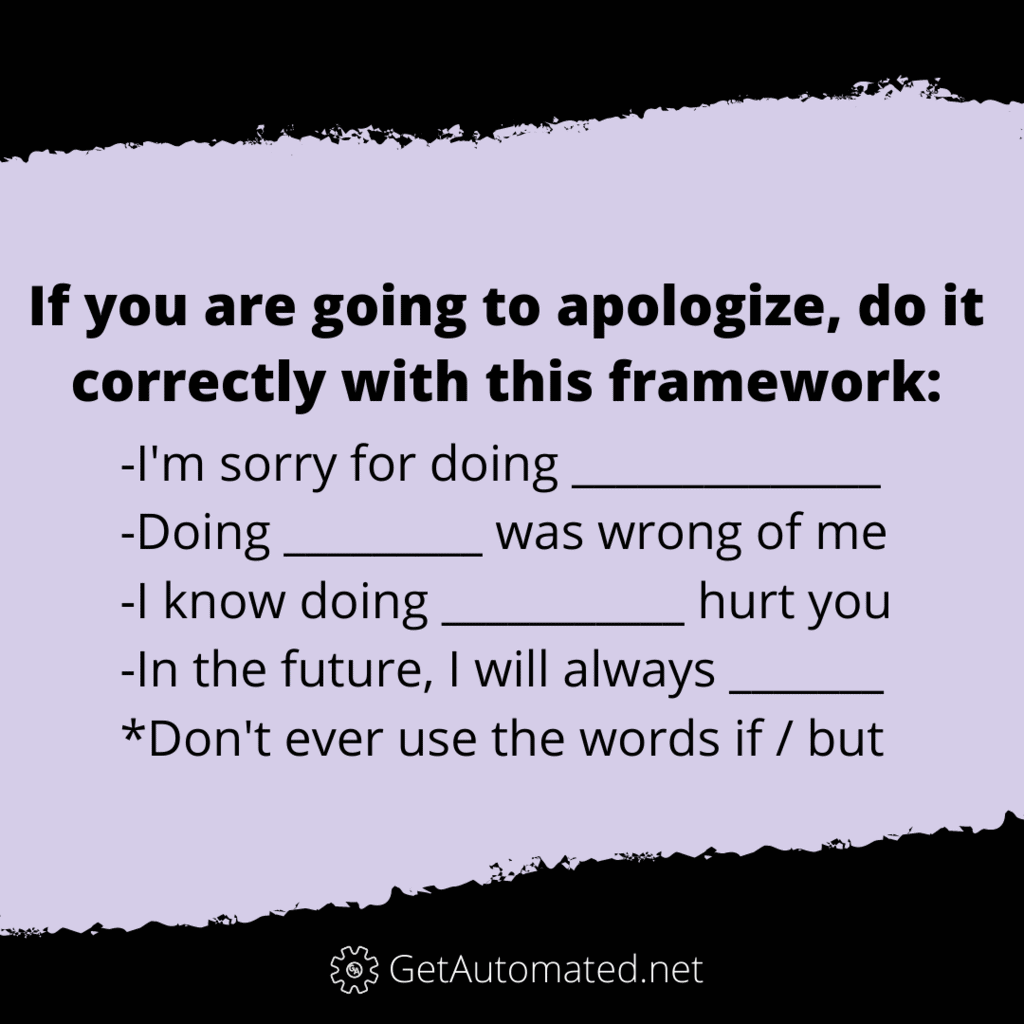 how to apologize correctly life hack
